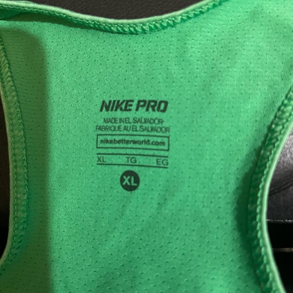 Nike Pro Green Tank Top XL - Picture 1 of 8